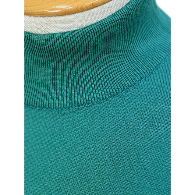 【FINAL SALE】JOHN SMEDLEY【ジョンスメドレー】モックネックニット 30G S4627 ATOLL TEAL コットン ターコイズ | JOHN SMEDLEY | 03