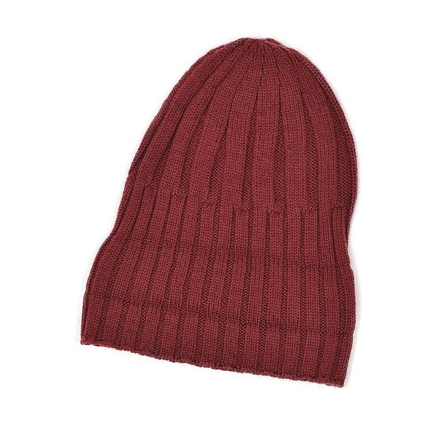 JOHN SMEDLEY【ジョンスメドレー】ニットキャップ HICKORY WOOLF RED ウール ボルドー | JOHN SMEDLEY | 01