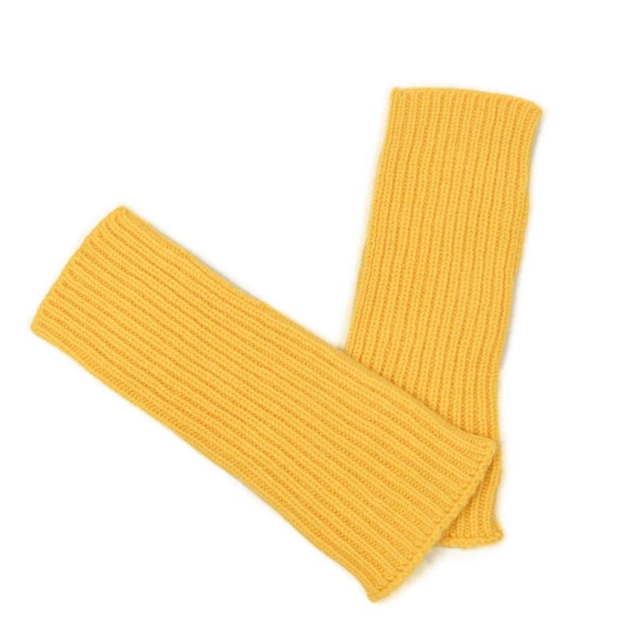 Joshua Ellis【ジョシュア エリス】ニットグローブ K01_RIB 43810 Yellow カシミヤ イエロー | Joshua Ellis