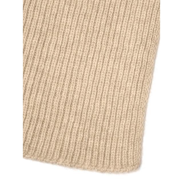 Joshua Ellis【ジョシュア エリス】ニットマフラー K07 RIB SCARF 62105 Beige カシミヤ ベージュ | Joshua Ellis | 02