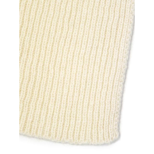 Joshua Ellis【ジョシュア エリス】ニットマフラー K07 RIB SCARF 40063 Undyed カシミヤ オフホワイト | Joshua Ellis | 02