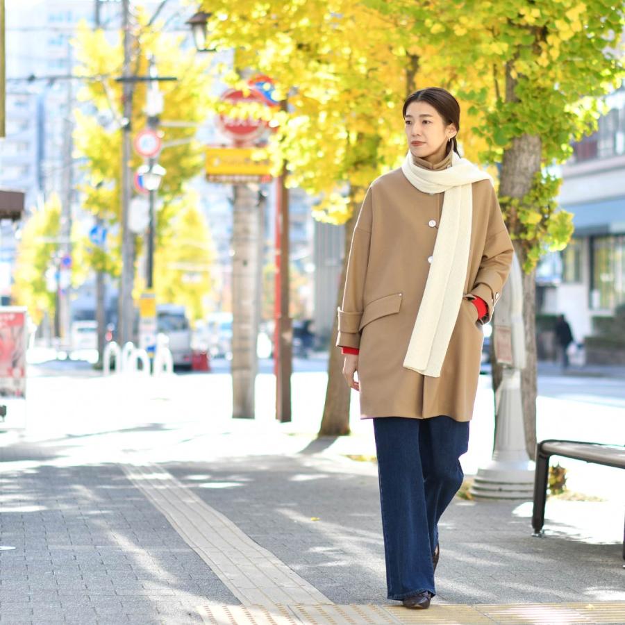 Joshua Ellis【ジョシュア エリス】ニットマフラー K07 RIB SCARF 40063 Undyed カシミヤ オフホワイト | Joshua Ellis | 03