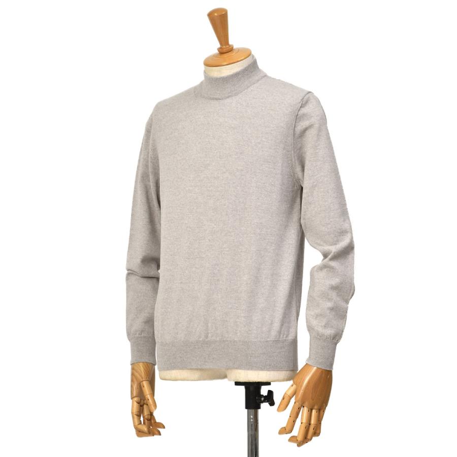 LORENZONI【ロレンツォーニ】ハイゲージモックネックニット 14G