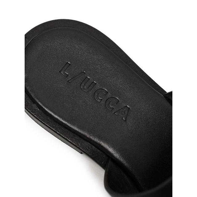 LUCCA・L/UCCA【ルッカ】H CUTサンダル LU04 BLACK レザー ブラック