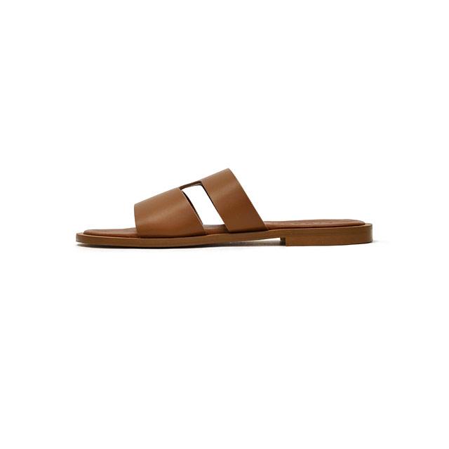 LUCCA・L/UCCA【ルッカ】H CUTサンダル LU04 CAMEL レザー キャメル