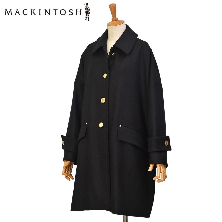 MACKINTOSH【マッキントッシュ】ステンカラーコート HUMBIE MB LEO 2K01 BLACK ウール ブラック | Mackintosh