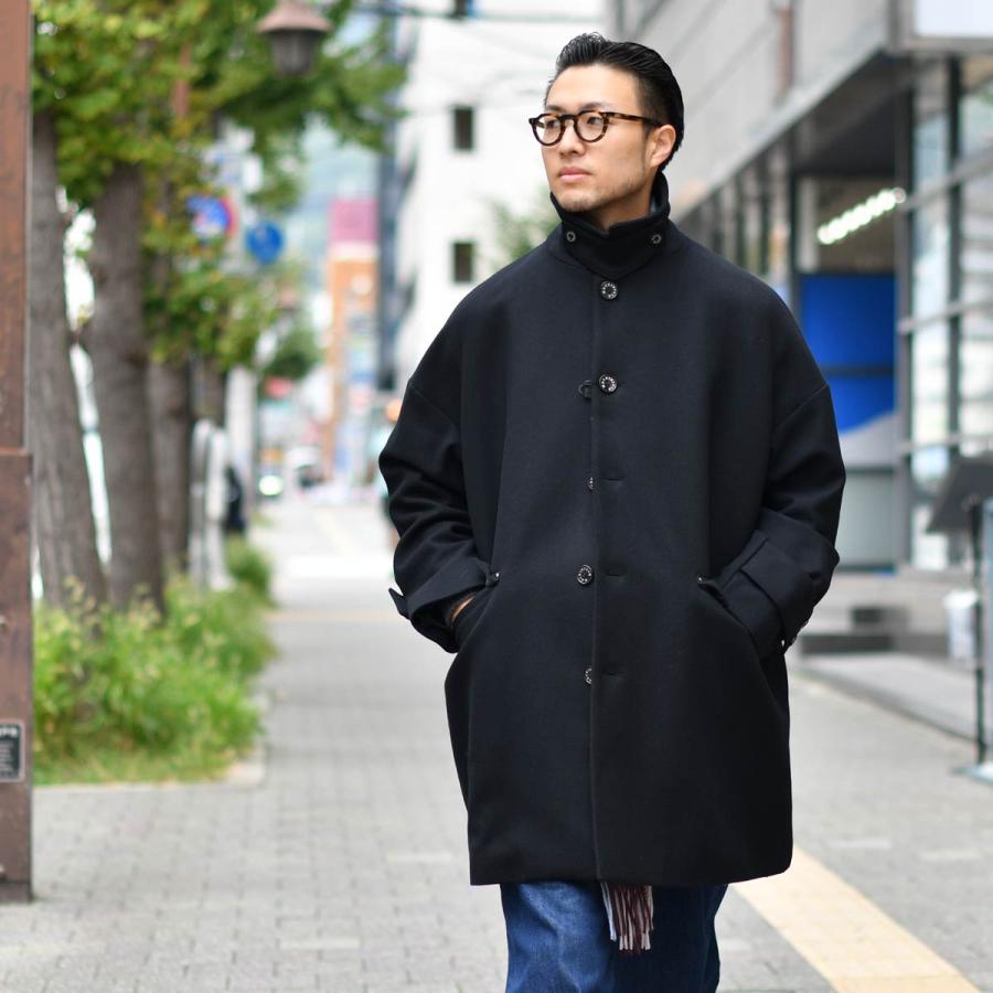 【送料無料】MACKINTOSH（マッキントッシュ）のステンカラーコート　黒 Mackintosh MACKINTOSH【マッキントッシュ】ステンカラーコート