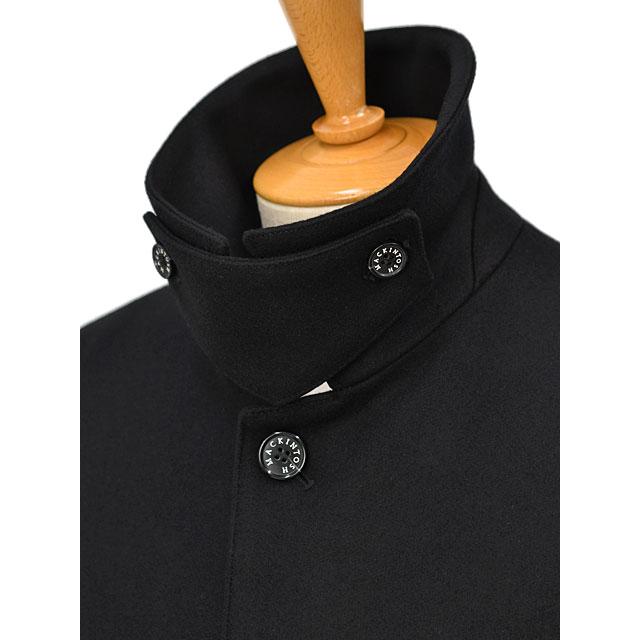 美品　マッキントッシュ　ウール　ステンカラーコート　起毛　Mサイズ　ブラック Mackintosh MACKINTOSH【マッキントッシュ】ステンカラーコート