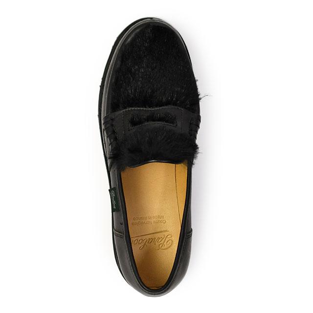 【美品】 パラブーツ PARABOOTS ブラック ローファー 24.5cm相当 Paraboot オルセー ビットローファー ORSAYTI