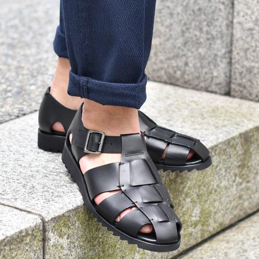 極美品　パラブーツ　グルカサンダル　パシフィック　ブラック　レザー　1711 Paraboot（パラブーツ） Paraboot PACIFIC パシフィック グルカ
