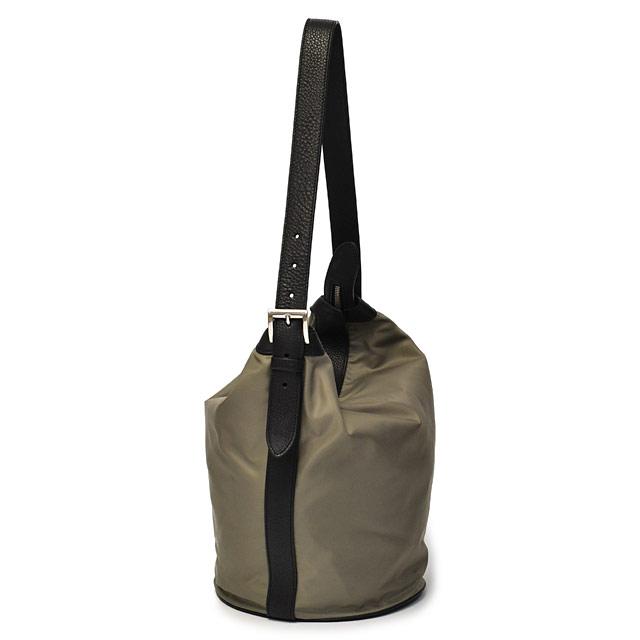 PELLETIER【ペルティエ】ショルダーバッグ Seau epaule GRAY ナイロン レザー グレイ