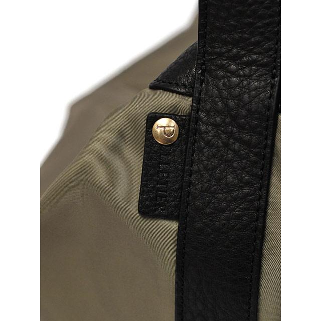 PELLETIER【ペルティエ】ショルダーバッグ Seau epaule GRAY ナイロン レザー グレイ