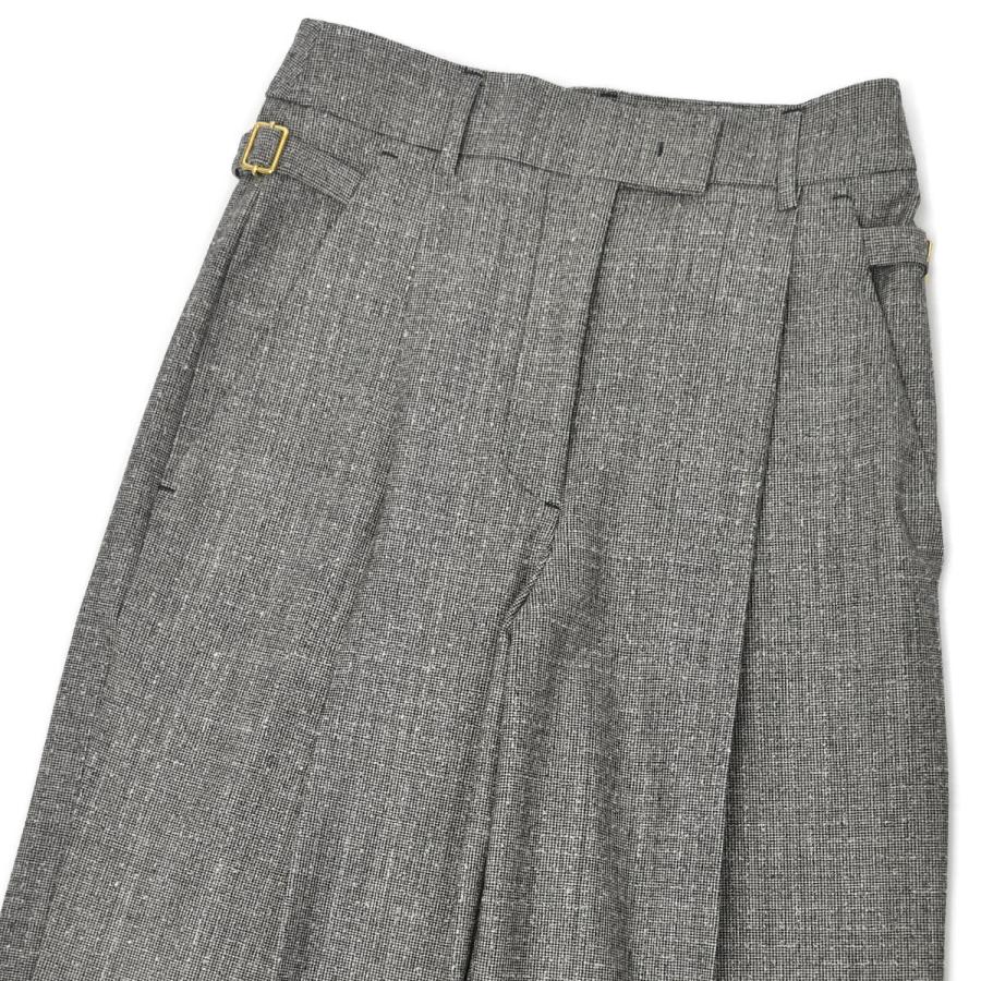 PT TORINO【ピーティートリノ】ワイドパンツ ISABEL RG27 0990 ウール ブラックの画像