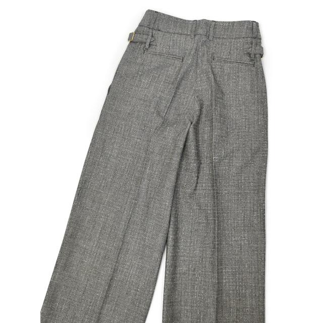 PT TORINO【ピーティートリノ】ワイドパンツ ISABEL RG27 0990 ウール ブラックの画像