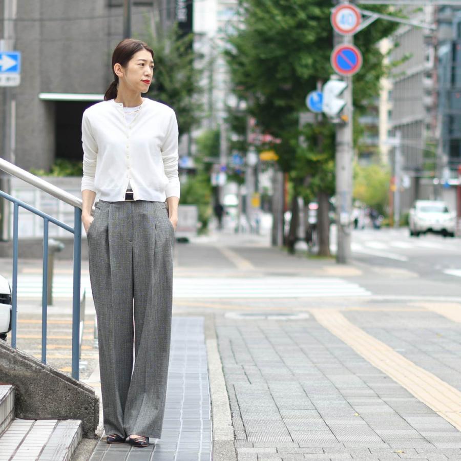 PT TORINO【ピーティートリノ】ワイドパンツ ISABEL RG27 0990 ウール ブラックの画像