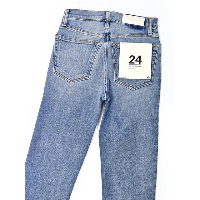 【50％OFF】【size25,26】RE/DONE【リダン】ORIGINALS スキニーデニム 190-3WHRAC HIGH RISE ANKLE CROP STRETCH MID90S コットン ブルー｜cinqessentiel｜04