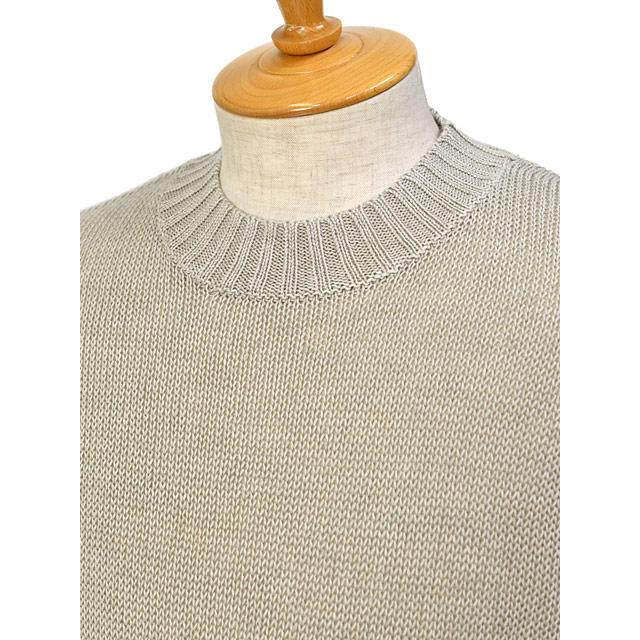SUMMER SALE】RENCONTRANT【レンコントラント】クルーネックニット 7G