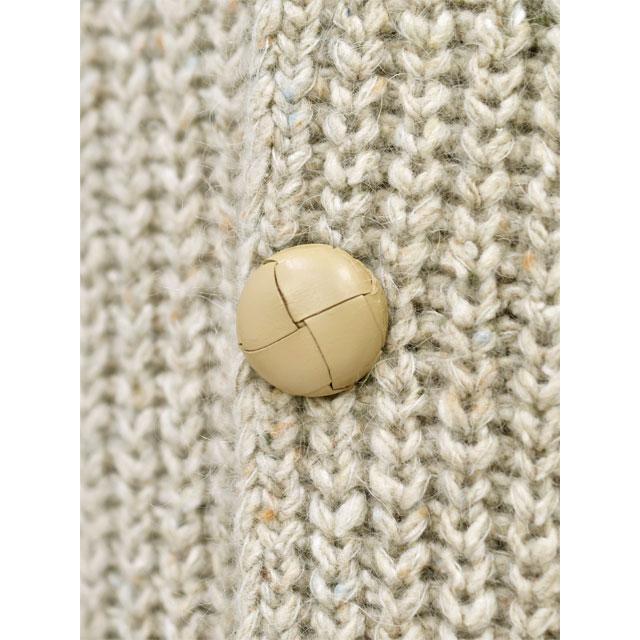 【美品】ロベルトコリーナ×シップス ニット ダブル 銀ボタン ジャケット L ROBERTO COLLINA（ロベルトコリーナ） 【FINAL SALE】【返品交換不可