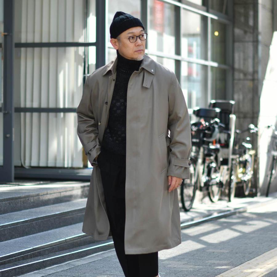 roberto collina【ロベルト コリーナ】モックネックニット 46006 NERO GRI アルパカ ウール ポリアミド ブラック グレーの画像
