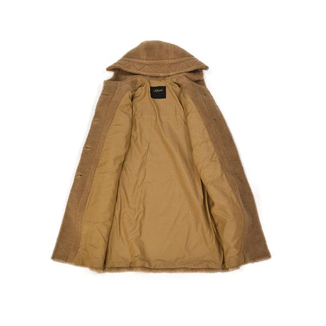 Solleciti【ソレシティ】テディーベアコートダッフル DUFFLE CAMEL キャメル シルク キャメル｜cinqessentiel｜07