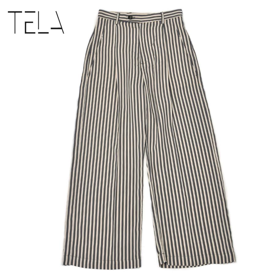 TELA（テラ） TELA【テラ】ストライプパンツ TRAVIS Fantasia レーヨン