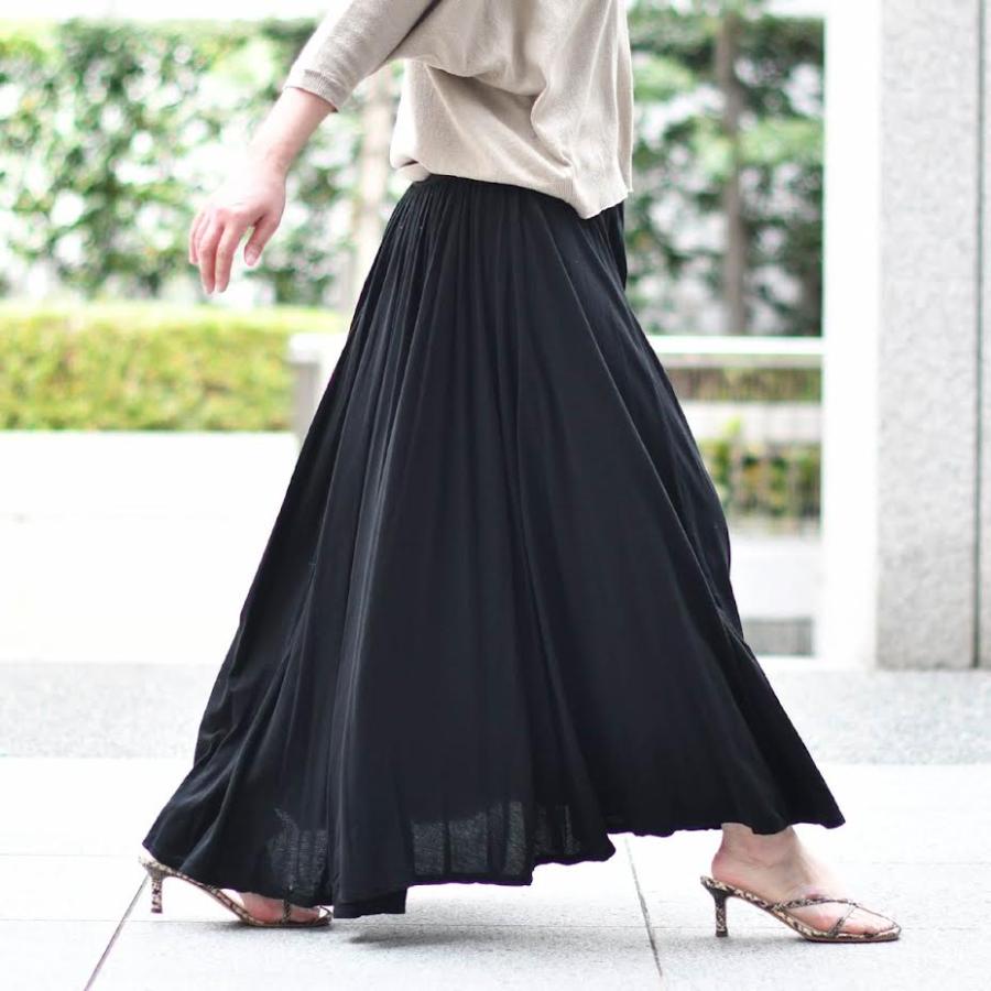 three dots【スリードッツ】ロングスカート KD378YJ LONG SKIRT 019
