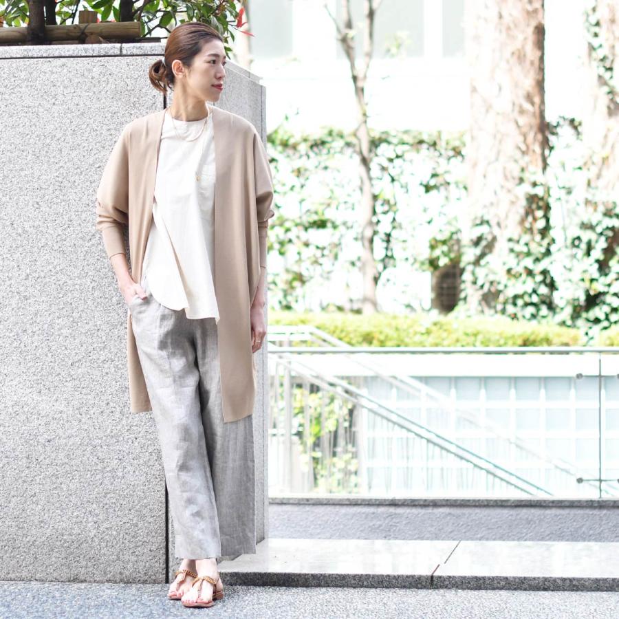 【50％OFF】three dots【スリードッツ】ロングカーディガン JK702YL KNIT OUTER  213 BEIGE レーヨン ナイロン ベージュ｜cinqessentiel｜08