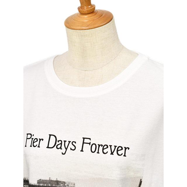 three dots【スリードッツ】グラフィックスリーブレスTシャツ AK0004Y 009 PIERDAYS コットン ホワイトの画像