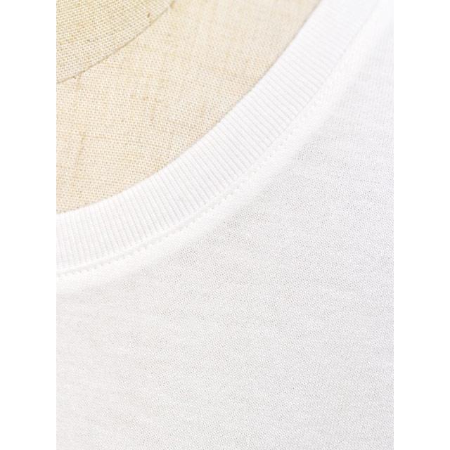 three dots【スリードッツ】グラフィックスリーブレスTシャツ AK0004Y 009 PIERDAYS コットン ホワイトの画像
