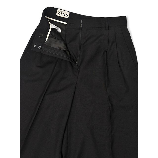 BERNARD ZINS【ベルナール ザンス】ハーフパンツ GEORGES 71456 099 ウール ブラックの画像
