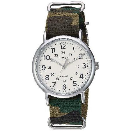 アメリカより最新の腕時計を輸入しています特別価格Timex TW2T30800 Weekender Green Cam0 Nyl0n Slip-Thru Strap Watch並行輸入