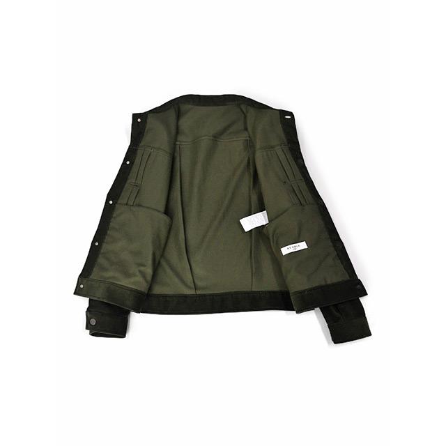 BE’ABLE【ビーエイブル】トラッカージャケット MARTIN VPF-W25 PALUDE コットン コーデュロイ オリーブ |  | 02