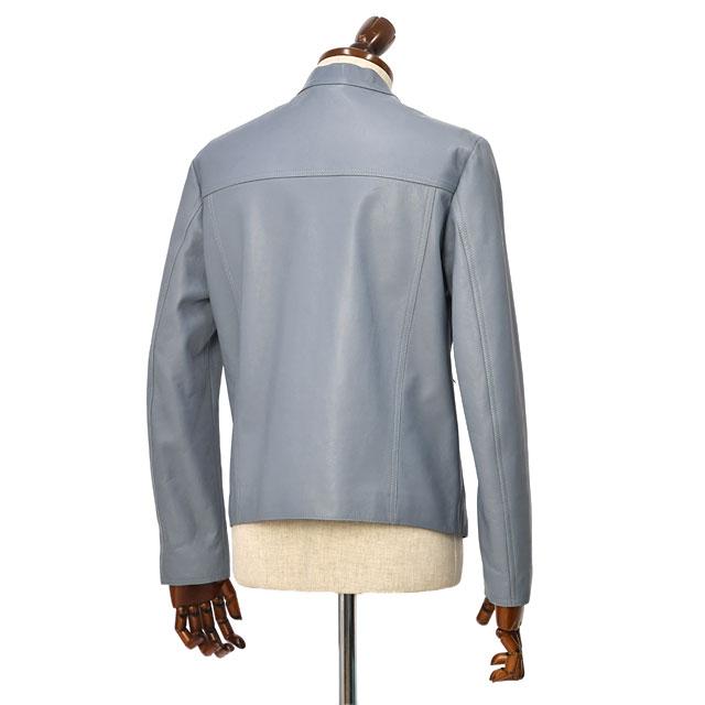【FINAL SALE 返品交換不可】ALTACRUNA【アルタクルナ】シングルライダース P2302 83359 0415 ラムレザー サックスブルーの画像