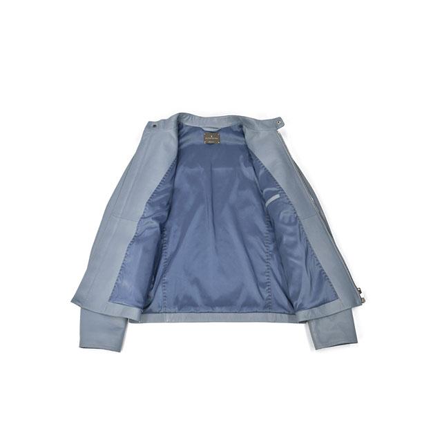 【FINAL SALE 返品交換不可】ALTACRUNA【アルタクルナ】シングルライダース P2302 83359 0415 ラムレザー サックスブルーの画像