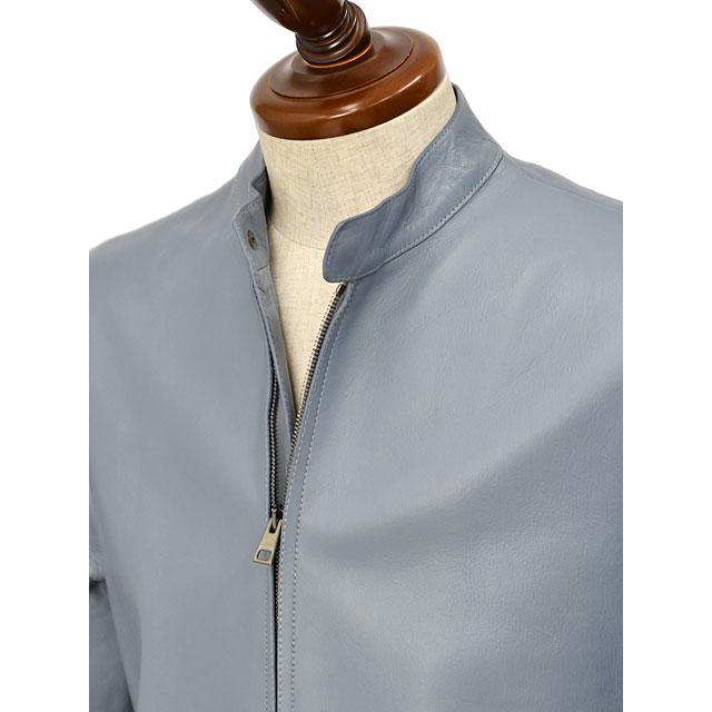 【FINAL SALE 返品交換不可】ALTACRUNA【アルタクルナ】シングルライダース P2302 83359 0415 ラムレザー サックスブルーの画像