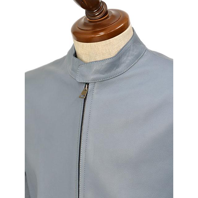 【FINAL SALE 返品交換不可】ALTACRUNA【アルタクルナ】シングルライダース P2302 83359 0415 ラムレザー サックスブルーの画像
