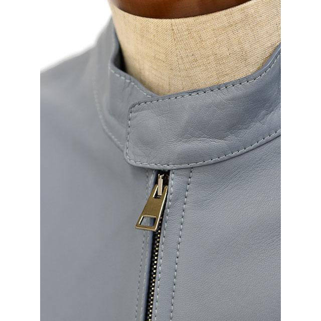 【FINAL SALE 返品交換不可】ALTACRUNA【アルタクルナ】シングルライダース P2302 83359 0415 ラムレザー サックスブルーの画像