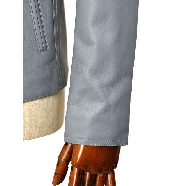 【FINAL SALE 返品交換不可】ALTACRUNA【アルタクルナ】シングルライダース P2302 83359 0415 ラムレザー サックスブルーの画像