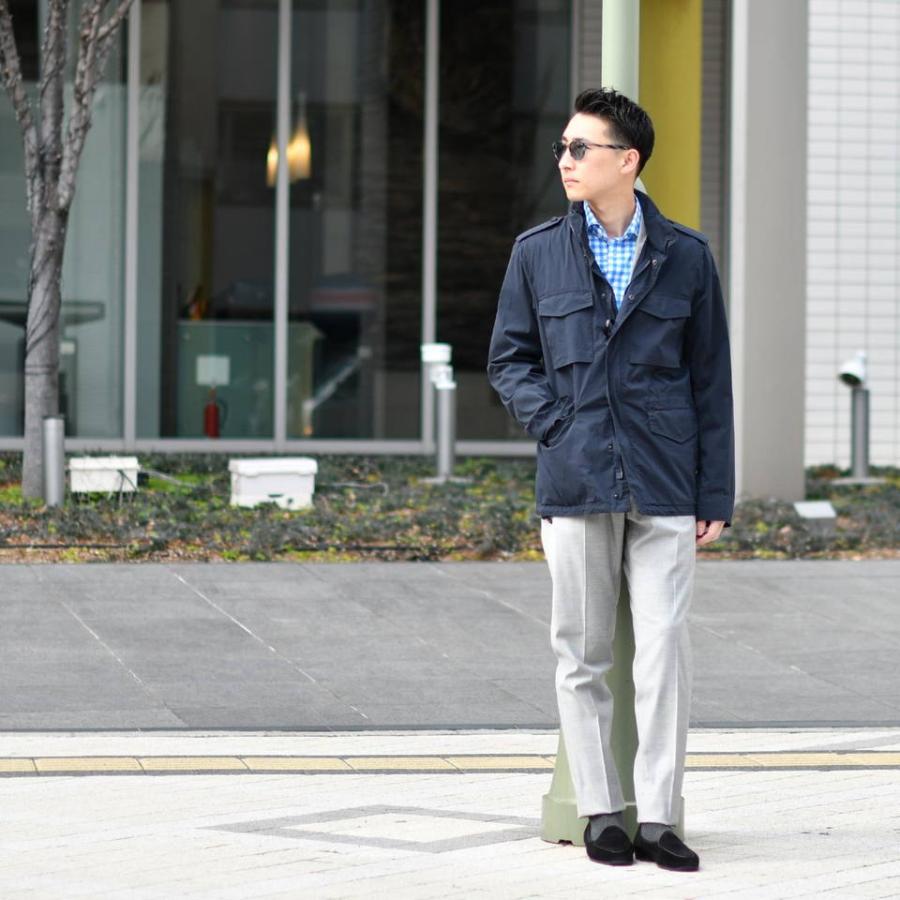 【18日 20時〜 P5倍】ASPESI【アスペジ】M-65ブルゾン MINIFIELD COT 4ACG20 P076 1098 コットン ナイロン ストレッチ ネイビー | ASPESI | 11