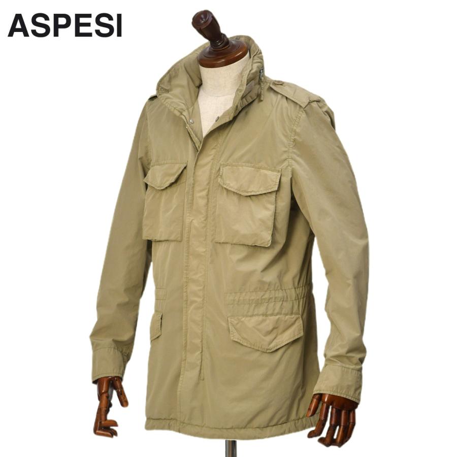 【18日 20時〜 P5倍】ASPESI【アスペジ】M-65ブルゾン REPRICA 4II721 F973-I-TC 85136 ポリエステル ナイロン ベージュ | ASPESI