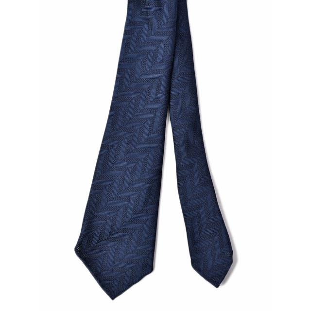 Atto Vannucci ネイビー シルク ネクタイ Atto Vannucci Vannucci