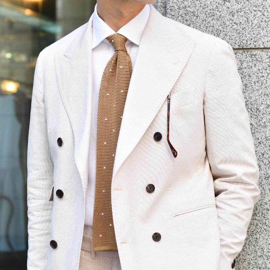 【即決OK】アットヴァンヌッチ ニットタイ ベージュ Atto Vannucci Atto Vannucci Vannucci【アットヴァンヌッチ】ニットタイ