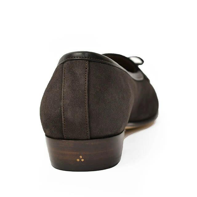 【FINAL SALE 返品交換不可】Baudoin&Lange【ボードゥイン&ランジ】サガンクラシック ストリング付ベルジャンローファー スエード ダークブラウン | Baudoin&Lange | 04