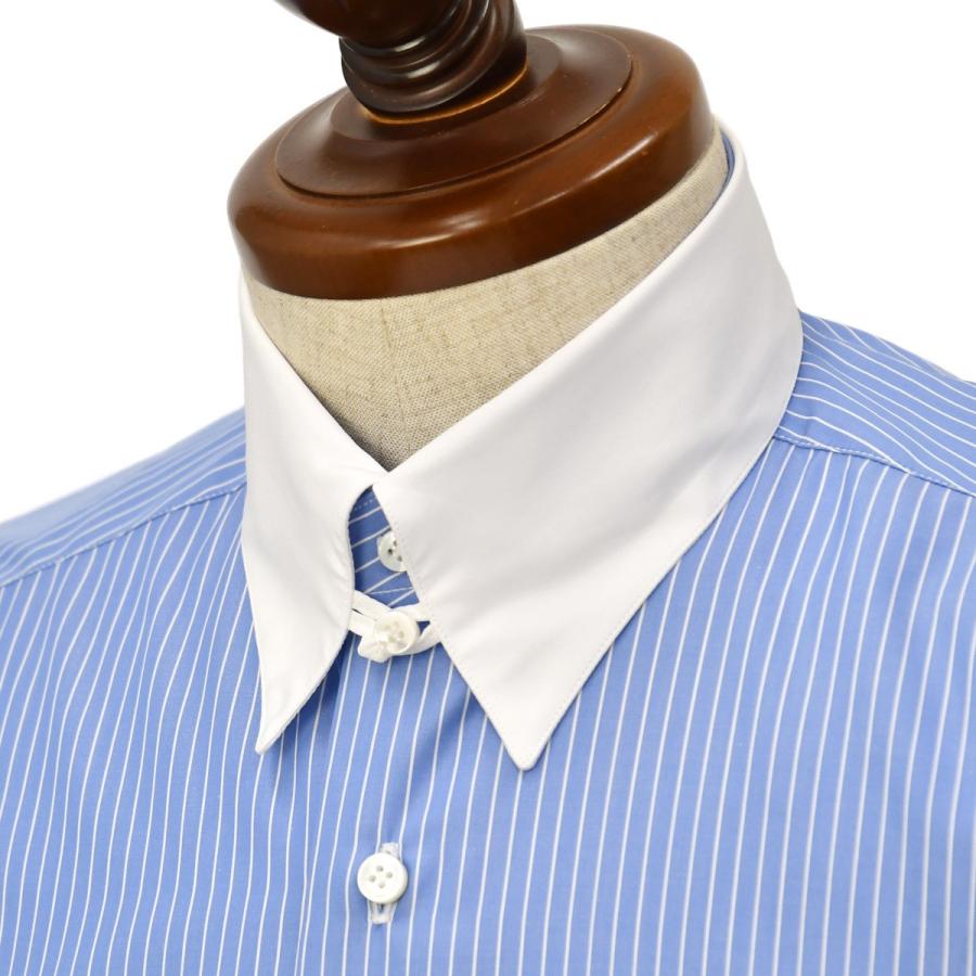 Barba バルバ ドレスシャツ Tab I1u682u07172r フラシ コットン クレリック ストライプ ブルー Barba019005blu Cinque Classico 通販 Yahoo ショッピング