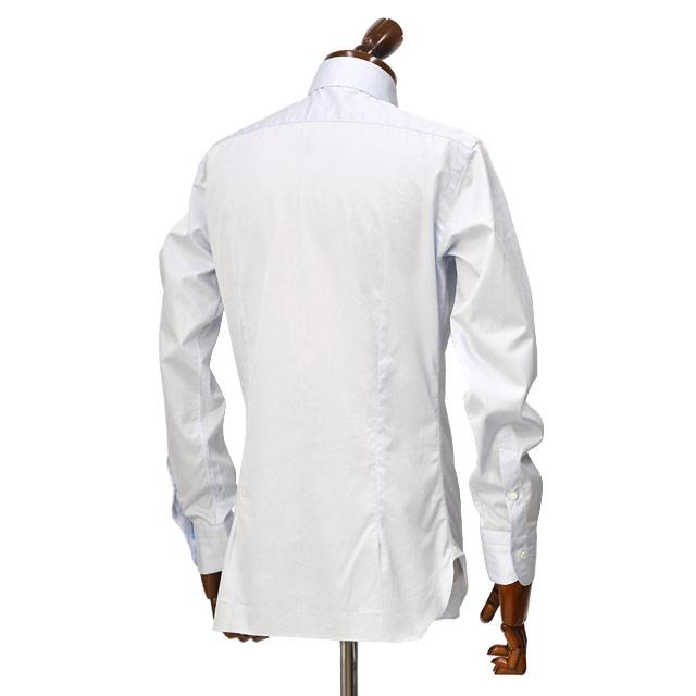 BARBA【バルバ】セミワイドカラーシャツ DENDY 44092 2 コットン ツイル サックス | BARBA | 02