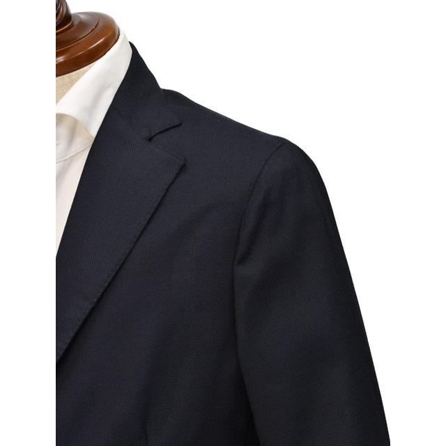 BARBA【バルバ】シングルジャケット EASY J1 51065 90 ウール ホップサック ネイビーの画像
