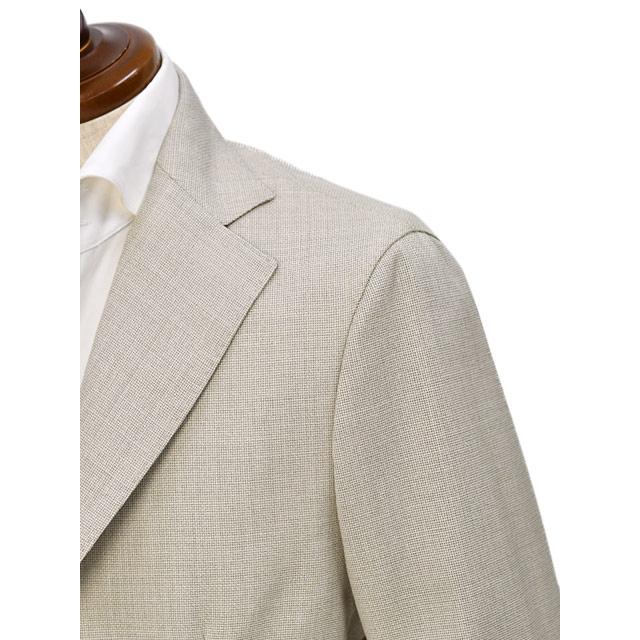 BARBA【バルバ】シングルジャケット EASY J1 53079 18 ウール ホップサック ベージュの画像