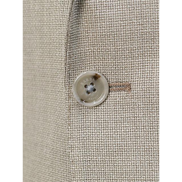 BARBA【バルバ】シングルジャケット EASY J1 53079 18 ウール ホップサック ベージュの画像