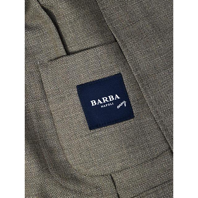 BARBA【バルバ】シングルジャケット EASY J1 53079 26 ウール ホップサック グレイジュの画像
