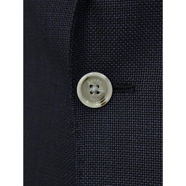 BARBA【バルバ】シングルジャケット EASY J1 53079 89 ウール ホップサック ネイビーの画像